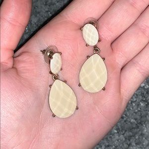 Dangle Light Pink and Gold Earrings